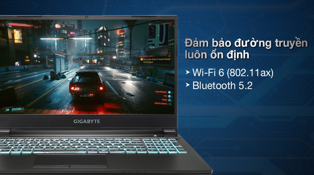 Laptop Gigabyte Gaming G5 i5 11400H/16GB/512GB/4GB RTX3050/144Hz/Win10 (51S1121SH)