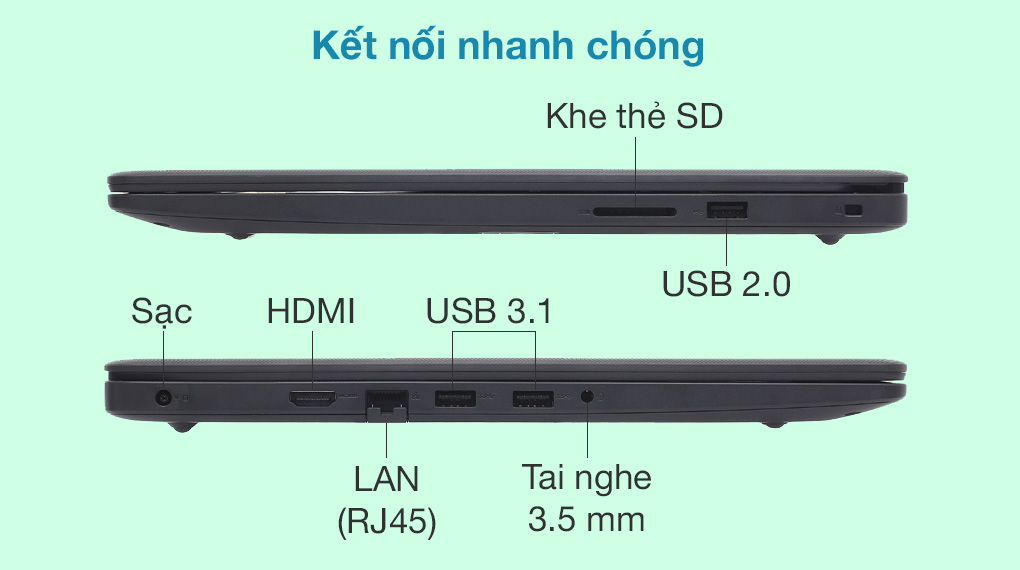 Dell Vostro 3500 i5 1135G7 (7G3983) - Cổng kết nối