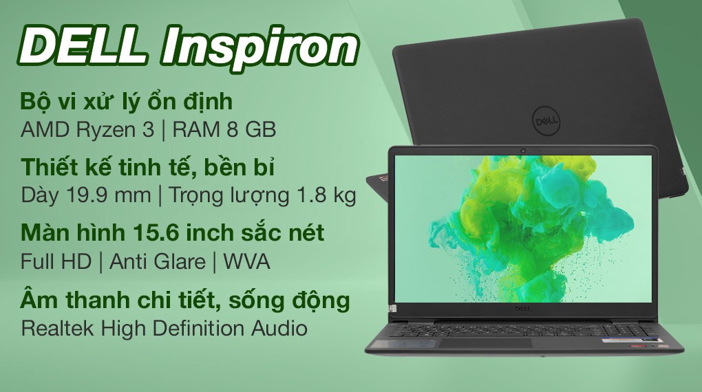 dell inspiron 3505 r3 3250u 8gb 256gb win10