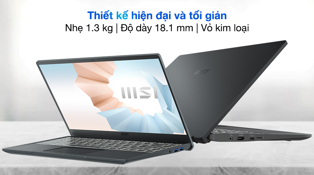 MSI Modern 14 B11MOU i3 1115G4 (849VN) - Thiết kế