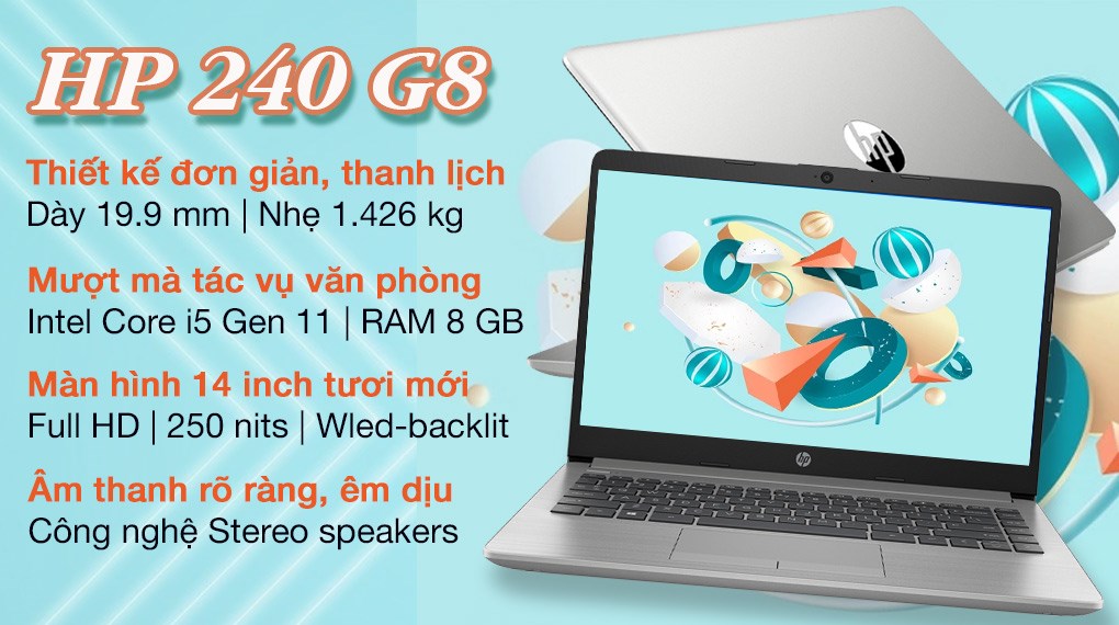 Laptop HP 240 G8 i5 1135G7/8GB/512GB/Win10 (518V7PA)