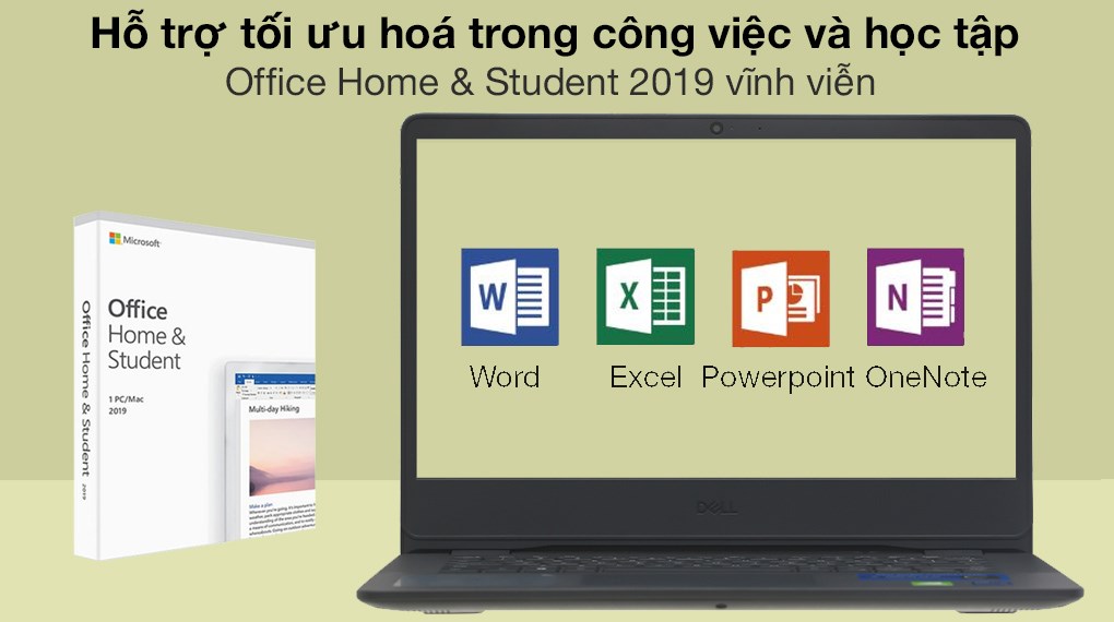 Laptop Dell Vostro 3400 i5 1135G7/8GB/512GB/2GB MX330/Office H&S2019/Win10 (YX51W3)