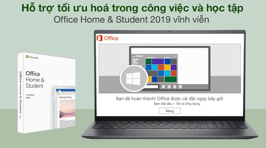 Laptop Dell Inspiron 15 5510 i5 11300H/8GB/256GB/Office H&S2019/Win10 (0WT8R1)