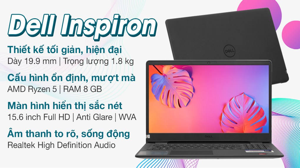 Laptop Dell Inspiron 15 3505 R5 3500U (Y1N1T5) | Giá rẻ, trả góp
