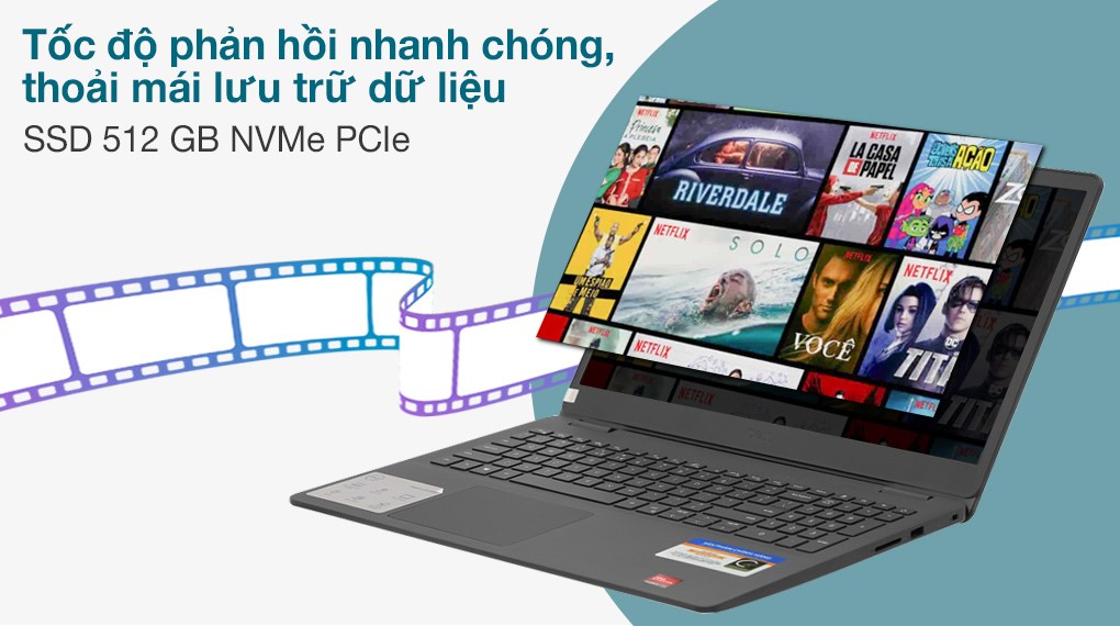 Laptop Dell Inspiron 15 3505 R5 3500U/8GB/512GB/Office H&S2019/Win10 (Y1N1T5)