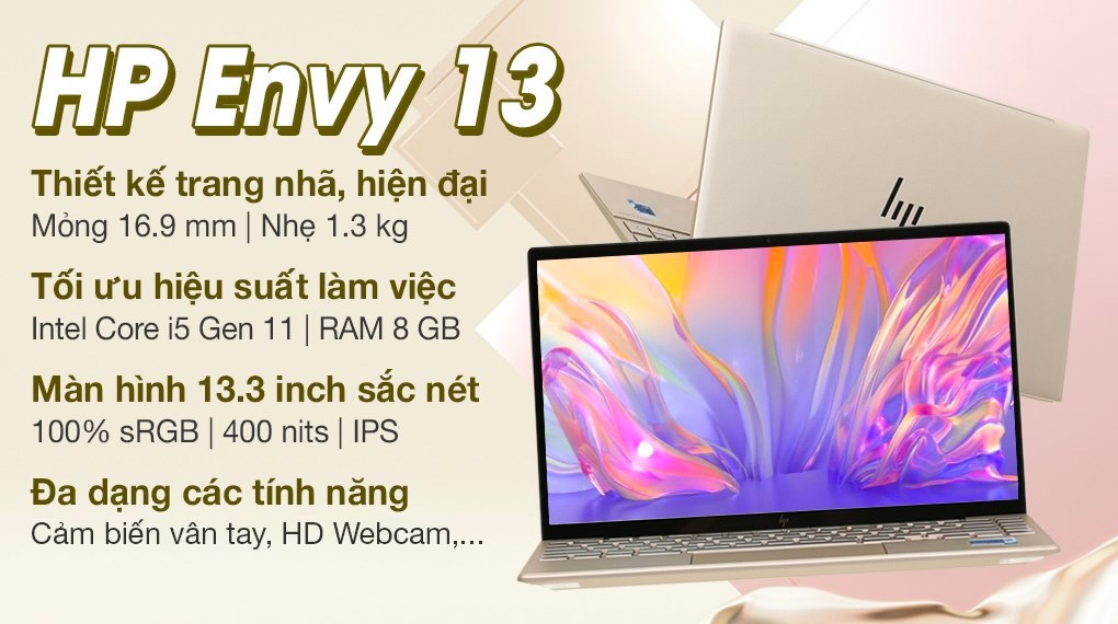 Laptop HP Envy 13 ba1536TU i5 1135G7/8GB/512GB/Win10 (4U6M5PA)