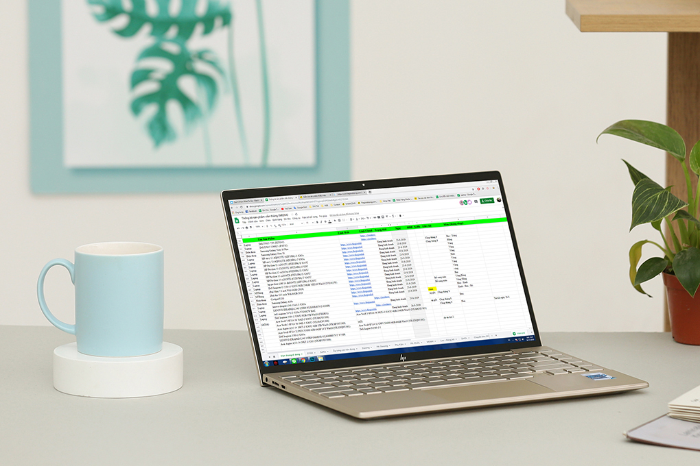 Laptop HP Envy 13 ba1536TU i5 1135G7/8GB/512GB/Win10 (4U6M5PA) Màu Vàng