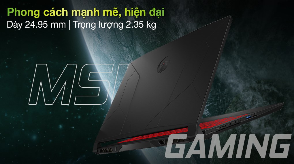 Laptop MSI Gaming Bravo 15 B5DD R7 5800H/8GB/512GB/4GB RX5500M/144Hz/Balo/Chuột/Win10 (083VN)