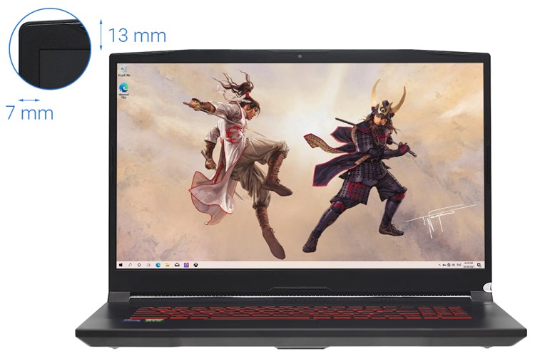 Laptop MSI Katana GF76 11UC i7 11800H/8GB/512GB/4GB RTX3050/144Hz/Balo/Chuột/Win10 (441VN) Màu Đen