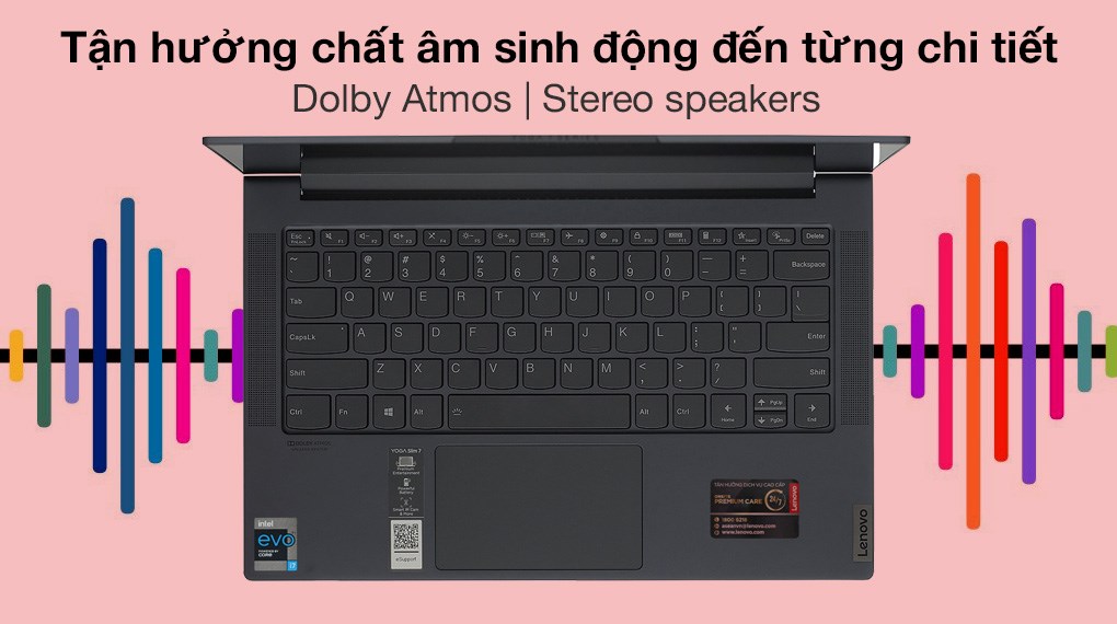 Laptop Lenovo Yoga Slim 7 14ITL05 i7 1165G7/8GB/512GB/Win10 (82A300DQVN)