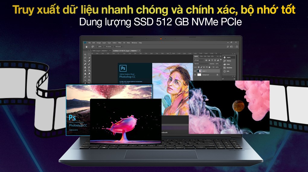 Laptop Asus VivoBook Pro 15 OLED K3500PC i7 11370H/16GB/512GB/4GB RTX3050/Win10 (L1046T)