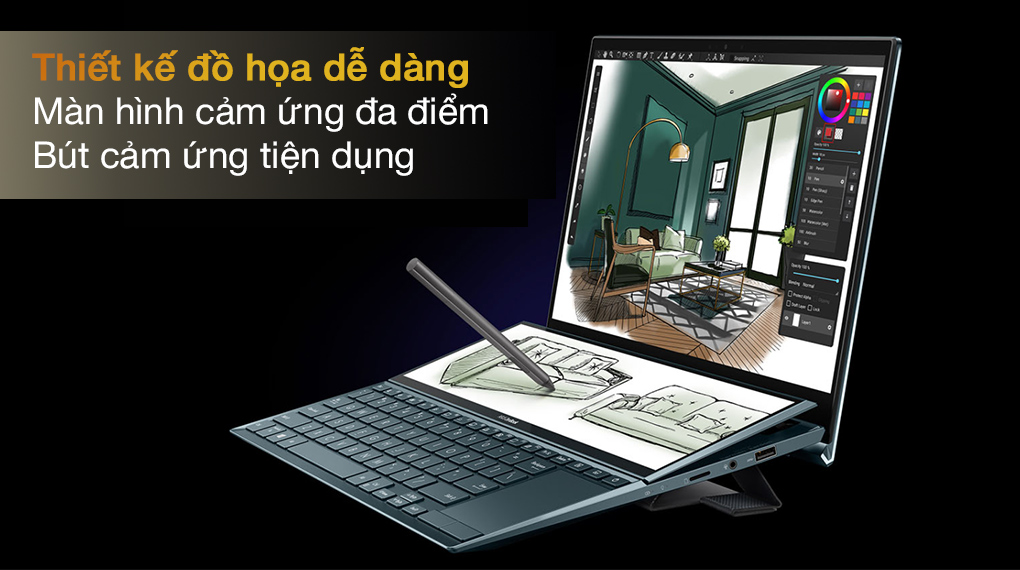 Asus ZenBook Duo UX482EA i5 1135G7 (KA274T) - Màn hình cảm ứng