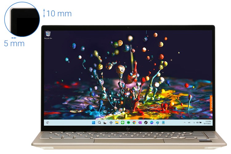 Laptop HP Envy 13 ba1535TU i7 1165G7/8GB/512GB/Win11 (4U6M4PA) Màu Vàng