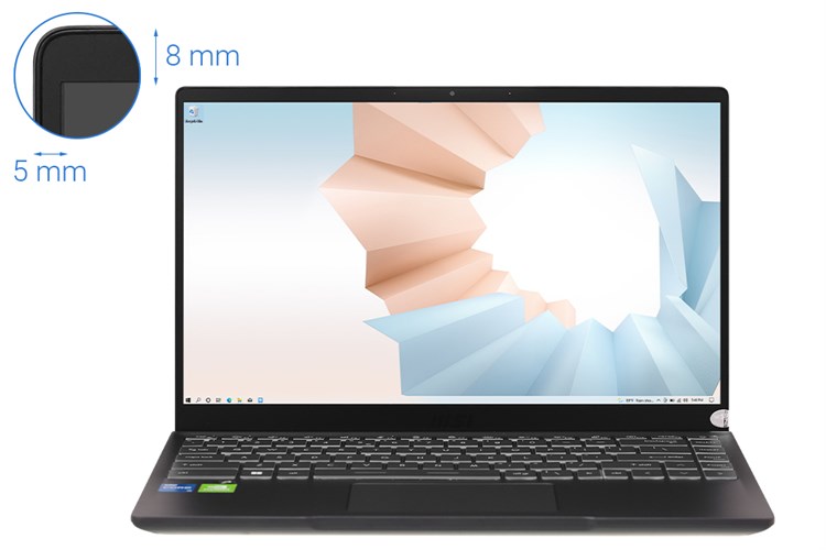 Laptop MSI Modern 14 B11SBU i5 1155G7/8GB/512GB/2GB MX450/Túi/Chuột/Win10 (669VN) Màu Đen