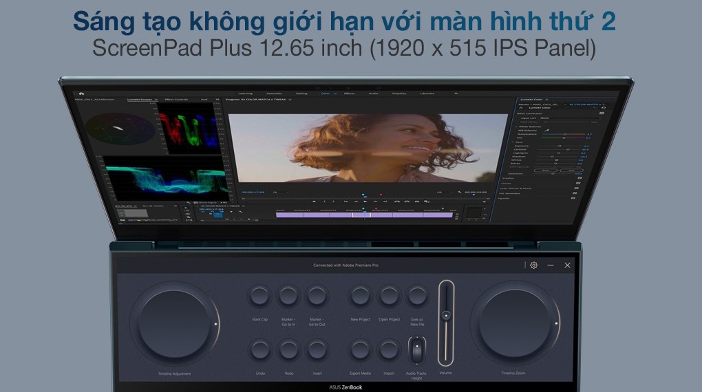 Laptop Asus ZenBook Duo UX482EA i7 1165G7/16GB/1TB SSD/Touch/Pen/Túi/Stand/Win10 (KA268T)