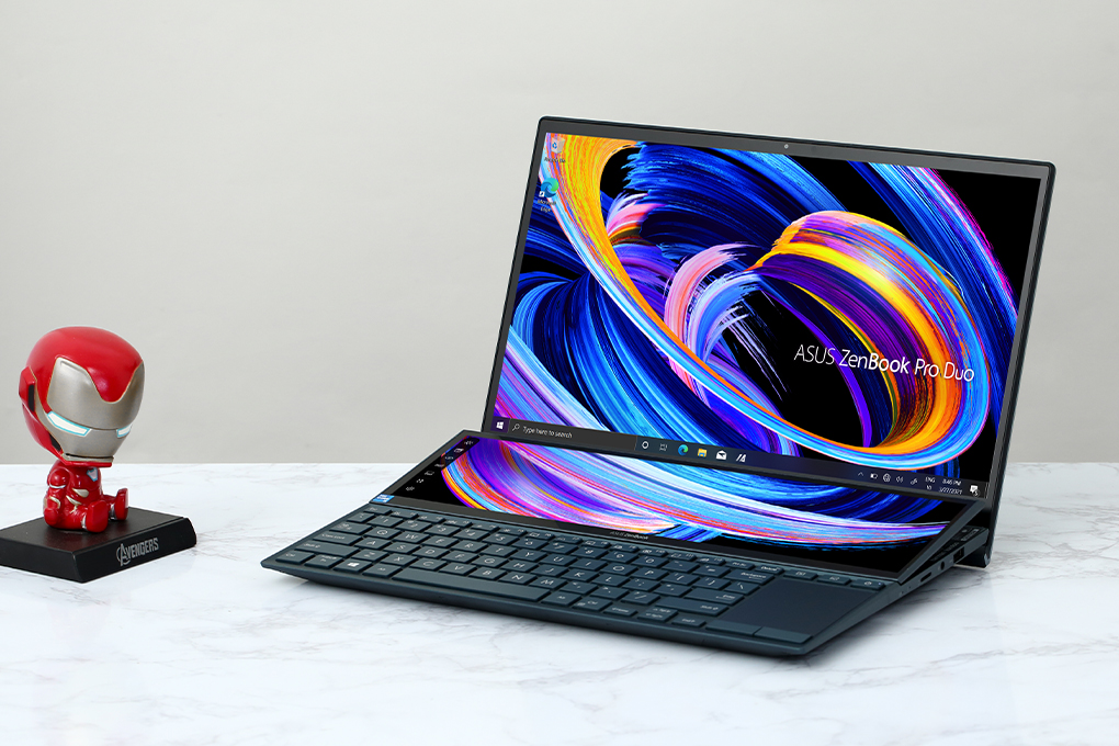 Laptop Asus ZenBook Duo UX482EA i7 1165G7/16GB/1TB SSD/Touch/Pen/Túi/Stand/Win10 (KA268T) Màu Xanh đen