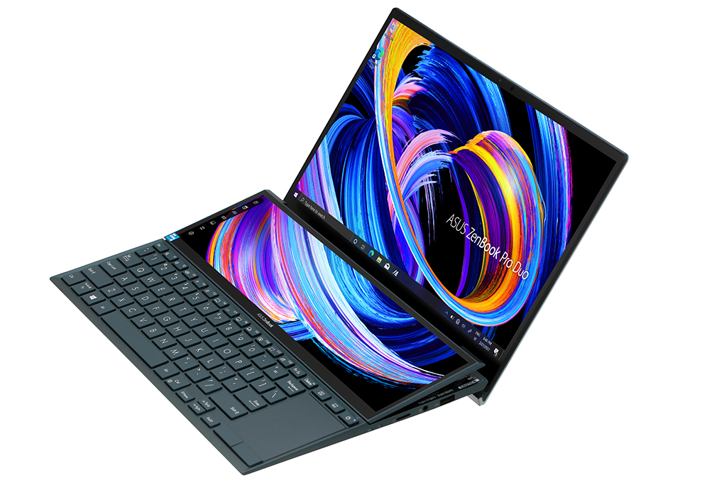 Laptop Asus ZenBook Duo UX482EA i7 1165G7/16GB/1TB SSD/Touch/Pen/Túi/Stand/Win10 (KA268T) Màu Xanh đen