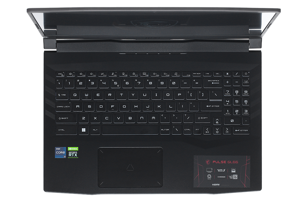 Laptop MSI Gaming Pulse GL66 11UDK i7 11800H/16GB/512GB/4GB RTX3050Ti/144Hz/Balo/Chuột/Win10 (816VN) Màu Đen