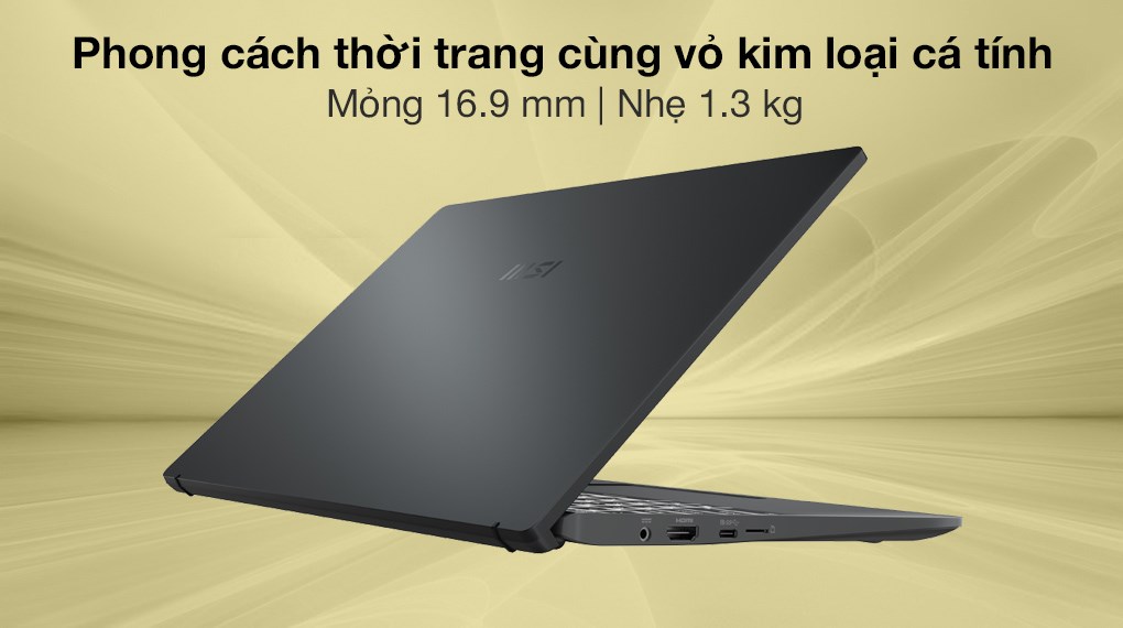 Laptop MSI Modern 14 B11MOU i7 1195G7/8GB/512GB/Túi/Chuột/Win10 (847VN)