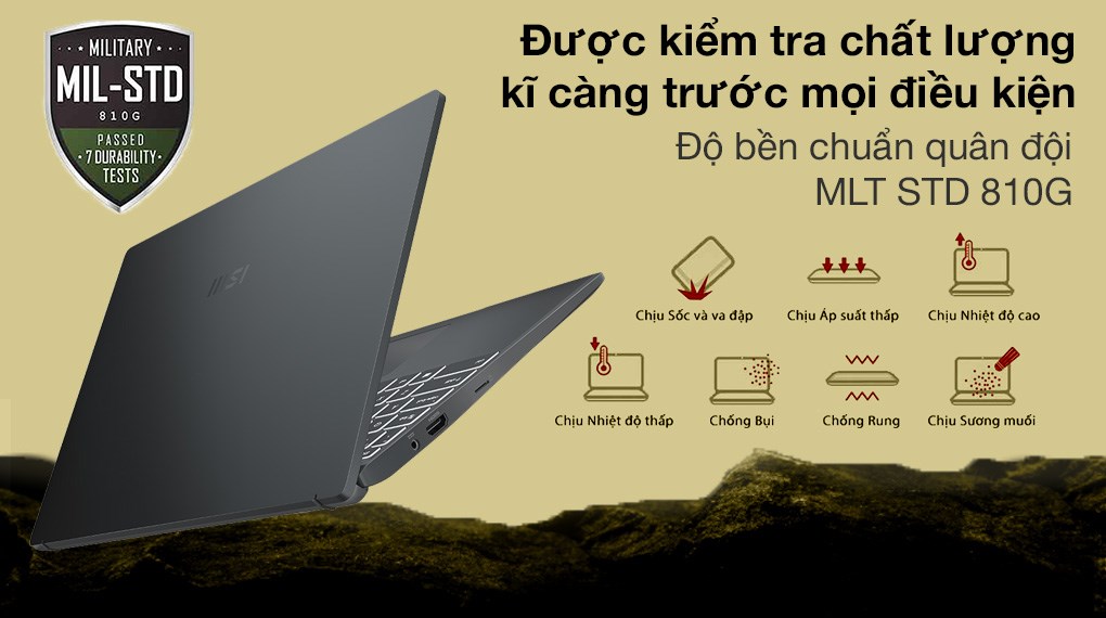 Laptop MSI Modern 14 B11MOU i7 1195G7/8GB/512GB/Túi/Chuột/Win10 (847VN)