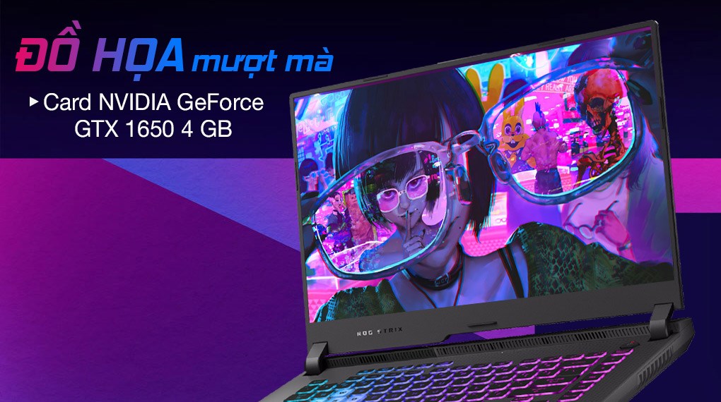Laptop Asus ROG Strix Gaming G15 G513IH R7 4800H/8GB/512GB/4GB GTX1650/144Hz/Win10 (HN015T)