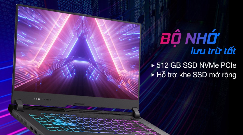 Laptop Asus ROG Strix Gaming G15 G513IH R7 4800H/8GB/512GB/4GB GTX1650/144Hz/Win10 (HN015T)