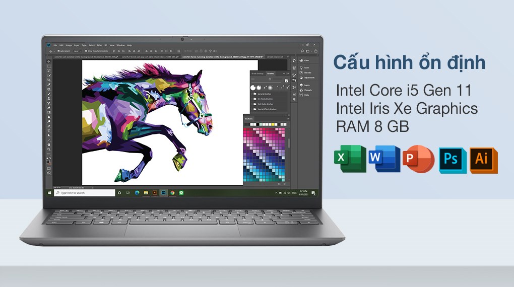 Laptop Dell Inspiron 14 5410 i5 11320H/8GB/512GB/Office H&S2019/Win10 (P143G001ASL)