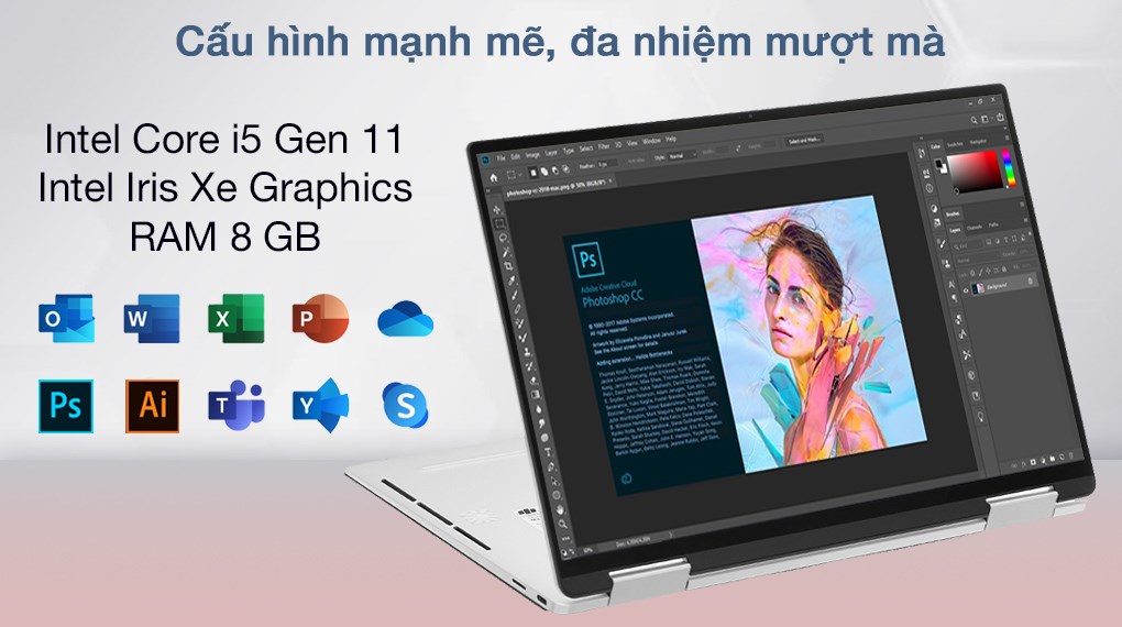 Laptop Dell XPS 13 9310 i5 1135G7/8GB/256GB/Touch/Pen/Office H&S2019/Win10 (70262931)