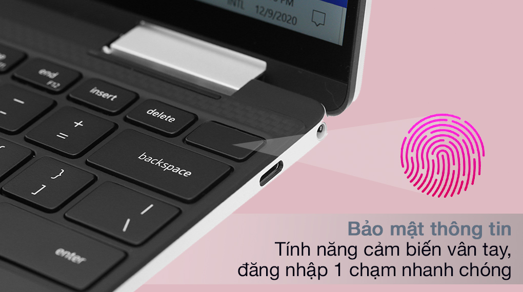 Dell XPS 13 9310 i5 1135G7 (70262931) - Cảm biến vân tay