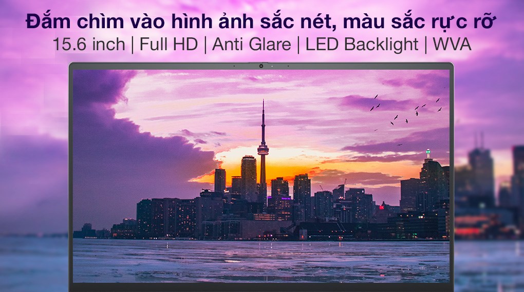 Laptop Dell Inspiron 15 5515 R7 5700U/8GB/512GB/Office H&S2019/Win10 (N5R75700U104W)