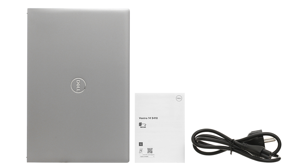 Bộ sản phẩm gồm: Dây nguồn, Sách hướng dẫn, Thùng máy, Sạc Laptop Dell