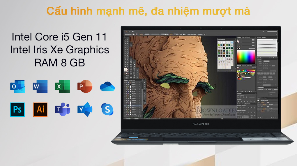 Asus ZenBook Flip UX363EA i5 1135G7 (HP726W) - Cấu hình