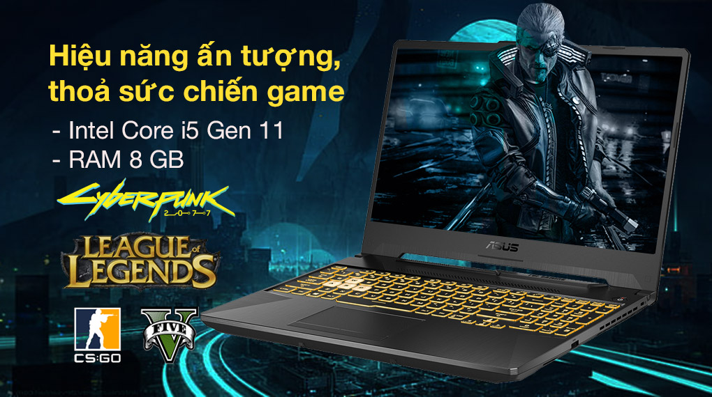 Asus TUF Gaming FX506HCB i5 11400H (HN1138W) - Cấu hình