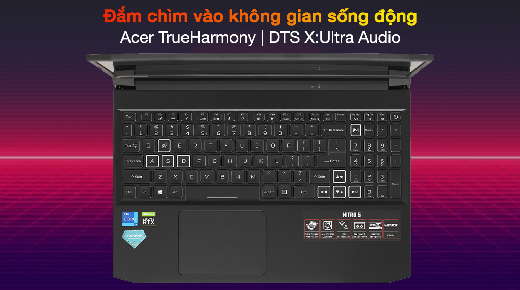 Acer Nitro 5 Gaming AN515 57 71VV i7 11800H (NH.QENSV.005) - Âm thanh