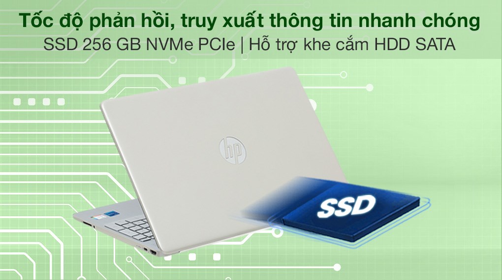 Laptop HP 15s fq2602TU i5 1135G7/8GB/256GB/Win11 (4B6D3PA)