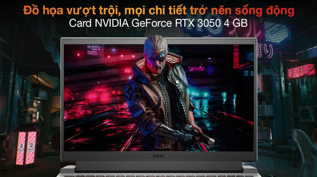 Laptop Dell Gaming G15 5515 R5 5600H/8GB/256GB/4GB RTX3050/120Hz/OfficeHS/Win11 (P105F004CGR)