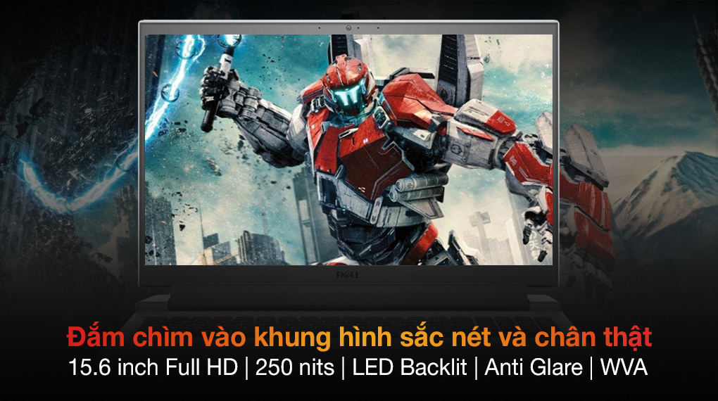 Dell Gaming G15 5515 R5 5600H (P105F004CGR) - Tổng quan màn hình