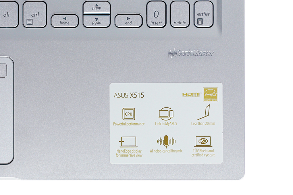 Laptop Asus VivoBook X515EA i3 1115G4/8GB/256GB/Win11 (BQ1415W) Màu Bạc