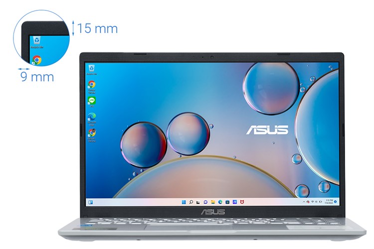 Laptop Asus VivoBook X515EA i3 1115G4/8GB/256GB/Win11 (BQ1415W) Màu Bạc
