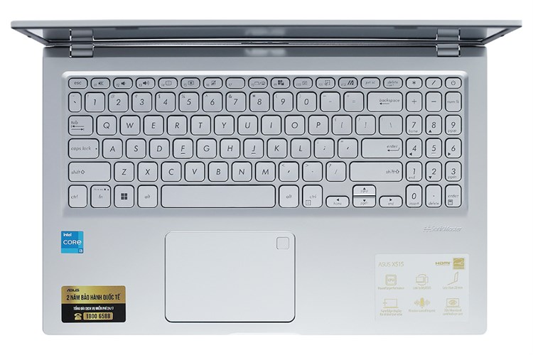 Laptop Asus VivoBook X515EA i3 1115G4/8GB/256GB/Win11 (BQ1415W) Màu Bạc