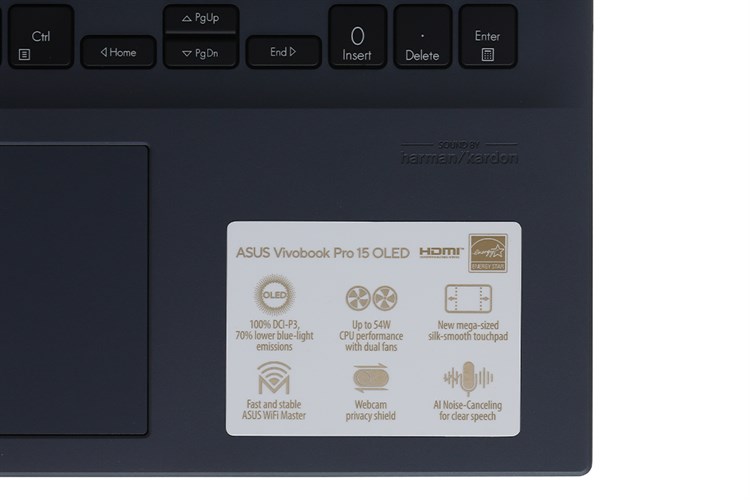 Laptop Asus VivoBook Pro 15 OLED M3500QC R5 5600H/8GB/512GB/4GB RTX3050/Win10 (L1105T) Màu Xanh đen