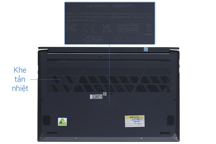 Laptop Asus VivoBook Pro 15 OLED M3500QC R5 5600H/8GB/512GB/4GB RTX3050/Win10 (L1105T) Màu Xanh đen