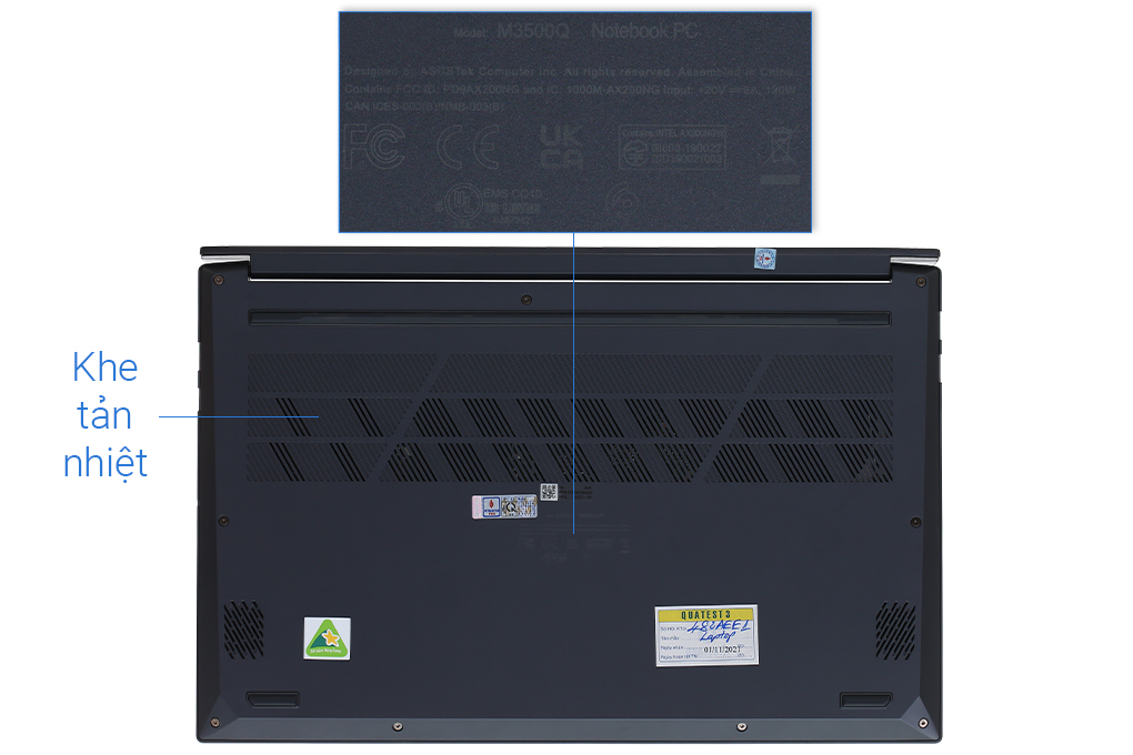 Laptop Asus VivoBook Pro 15 OLED M3500QC R5 5600H/8GB/512GB/4GB RTX3050/Win10 (L1105T) Màu Xanh đen