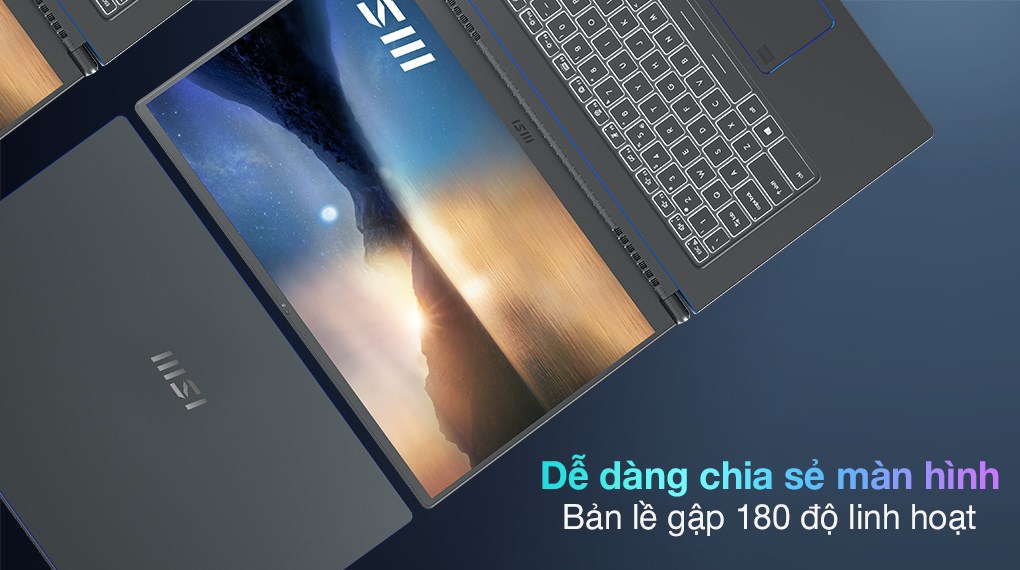 Laptop MSI Prestige 15 A11SC i7 1185G7/16GB/512GB/4GB GTX1650 Max-Q/Túi/Chuột/Win10 (052VN)