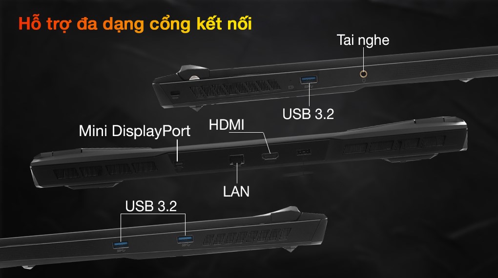 Laptop MSI Gaming Leopard GP76 11UG i7 11800H/16GB/1TB SSD/8GB RTX3070/300Hz/Balo/Chuột/Win10 (823VN)