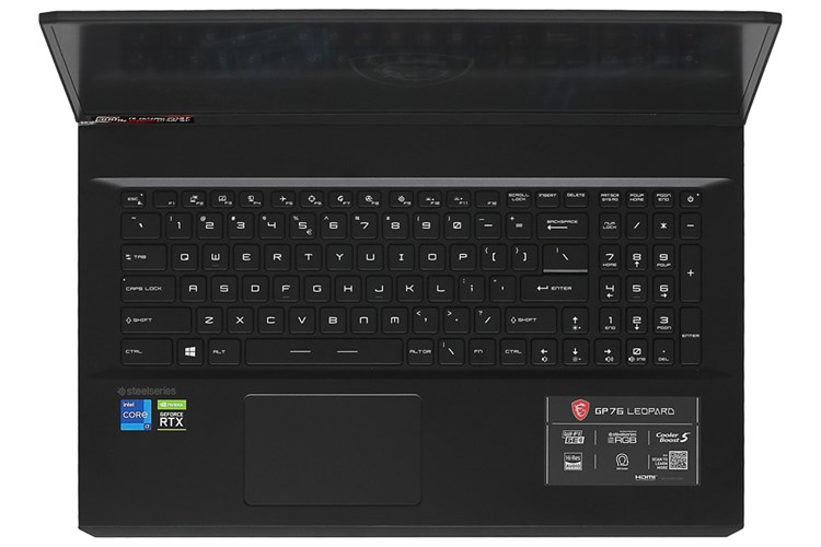 Laptop MSI Gaming Leopard GP76 11UG i7 11800H/16GB/1TB SSD/8GB RTX3070/300Hz/Balo/Chuột/Win10 (823VN) Màu Đen