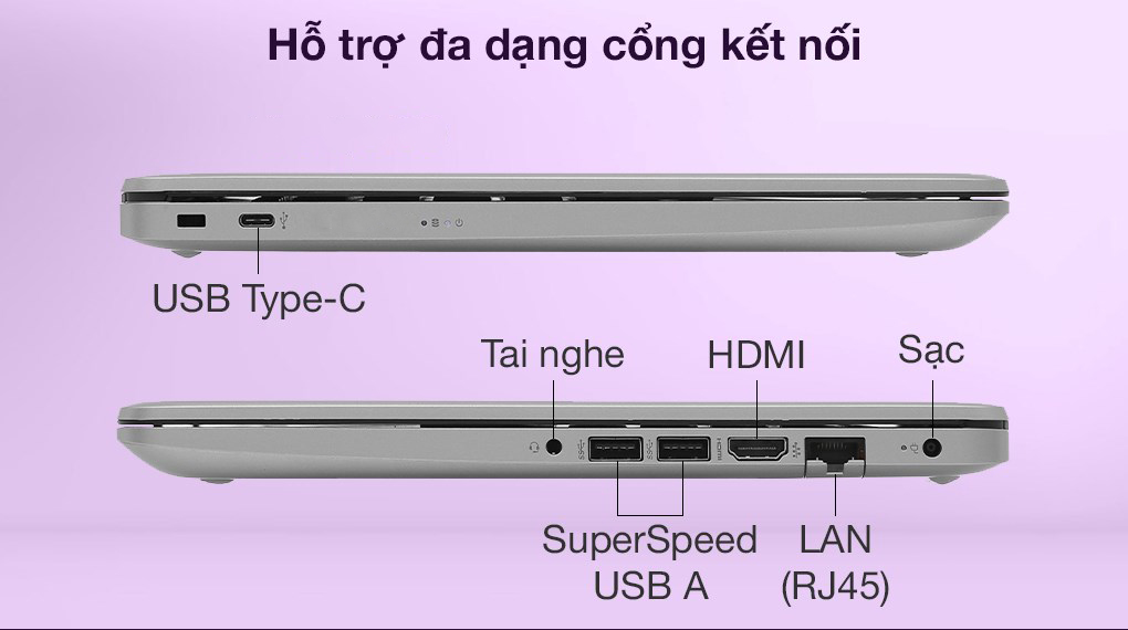 HP 245 G8 R5 5500U (53Y24PA) - Cổng kết nối