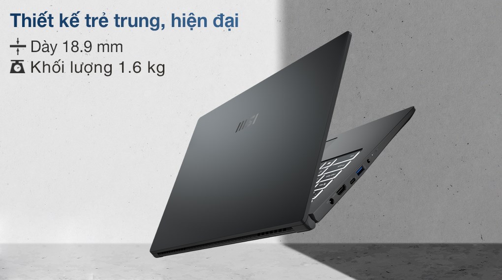 Laptop MSI Modern 15 A5M R7 5700U/8GB/512GB/Túi/Chuột/Win11 (237VN)