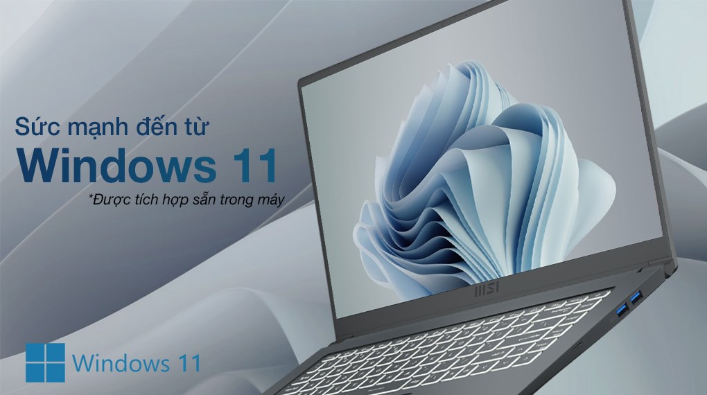 Laptop MSI Modern 15 A5M R7 5700U/8GB/512GB/Túi/Chuột/Win11 (237VN)