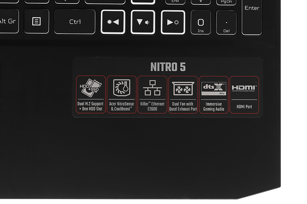 Laptop Acer Nitro 5 Gaming AN515 45 R6EV R5 5600H/8GB/512GB/144Hz/4GB GTX1650/Win11 (NH.QBMSV.006) giá rẻ